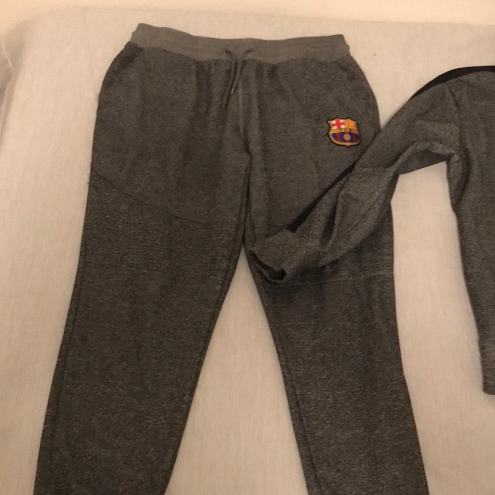 Barcelona soccer warm up